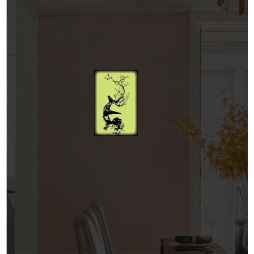 Elk luminous wall stickers home decoration Living room bedroom decoration luminous wall stickers wallpaper mural wall decor