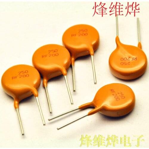 TRF250-200 PPTC resettable fuse 250V 0.2A 200MA (200 rats)