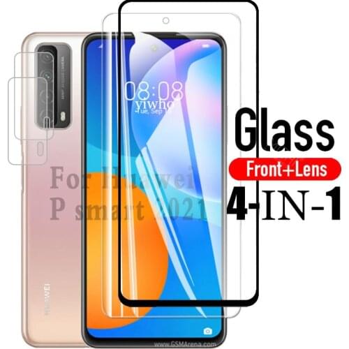 Protective Glass for Huawei P Smart 2021 Screen Protector on PSmart 2021 Safety Temperd Glas Psmart2021 Camera Protector PPA-LX2