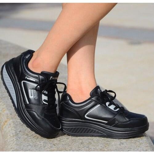 Ladies White Sneakers Platform Wedges Trainers Women Mujer Basket Femme 2020 Running Shoes Tenis Feminino Womens