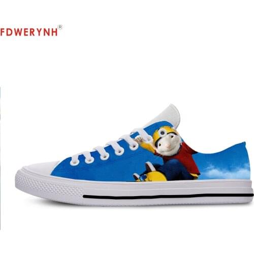 Womens Customized Casual Canvas Shoes Cute For Stuart Little High Top Shoes Independent Design Women Breathable Custom Shoes