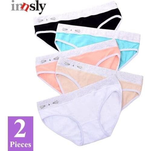 2 Pieces/Set Combed Cotton Women Panties High Quality Female Briefs Soft Low-Rise Candy Color Patchwork Ladies Underwear