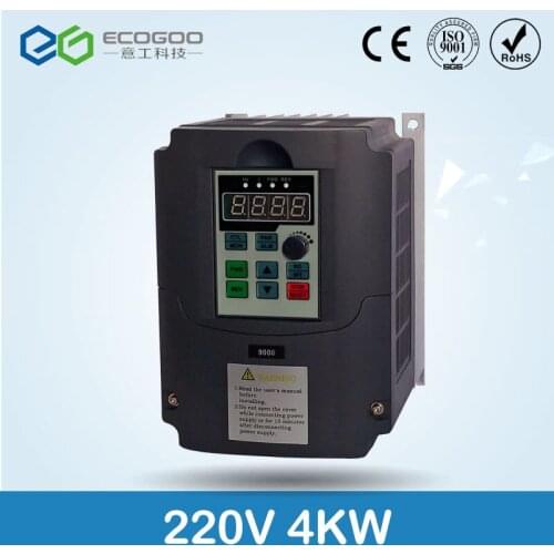 4.0KW 220V AC drive frequency converter spindle inverters VFD variable frequency driver factory direct sales