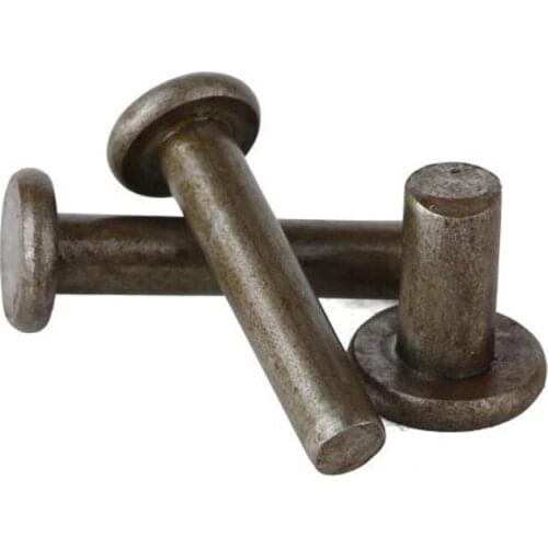 40pcs M2.5 Solid dark true iron color GB109 rivet appliances motorcycle accesso rivets 5~8mm length