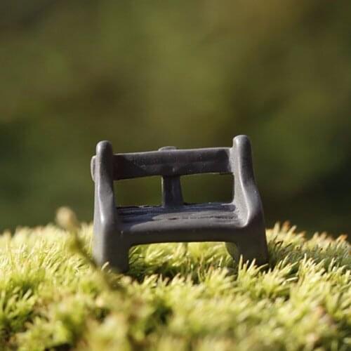 5pcs mini chair models chair Figurines for decoration Reain crafts Dollhouse Dark Antique Doll Ornaments Bench Decor D5