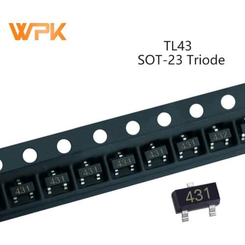 50Pcs SMD Voltage Regulator IC Transistor SOT-23 36V TL432 432 TL431 431 Electronic Components Triode