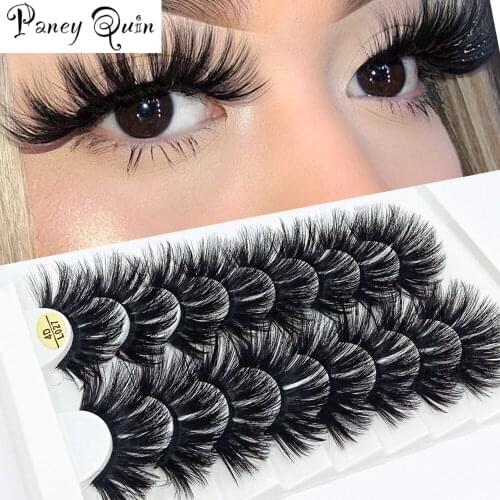 8 pairs of 25mm Makeup mink eyelashes 3D dramatic false eyelashes handmade fluffy eyelashes natural long 25mm eyelash extension