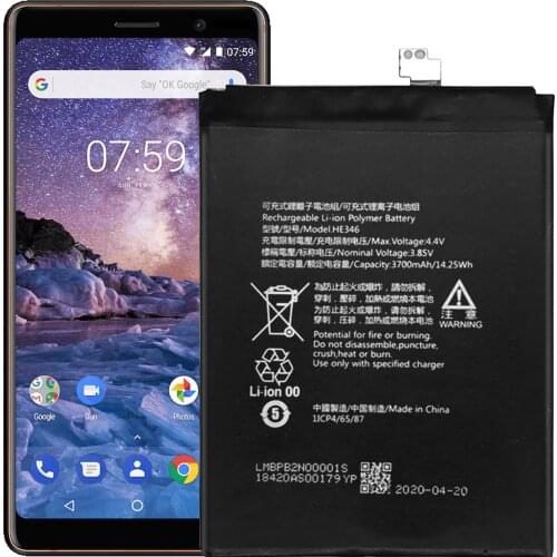 HE346 Battery For Nokia 7 Plus TA-1062 TA-1046 1055 Battery Replacement Repair Part
