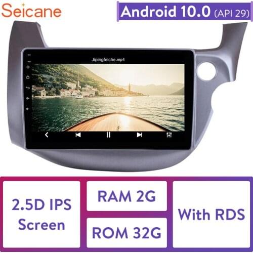 Seicane 10.1" Android 10.0 2din Car Head Unit Radio Player GPS Navigation For 2007 2008 2009 2010 2011-2016 HONDA FIT JAZZ RHD