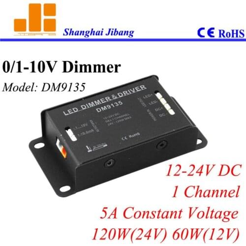 Free Shipping ECO 0-10V dimmers, 0/1-10V Dimmable LED Driver, eco pwm driver 1channel/12V/24V/10A/120W pn:DM9135