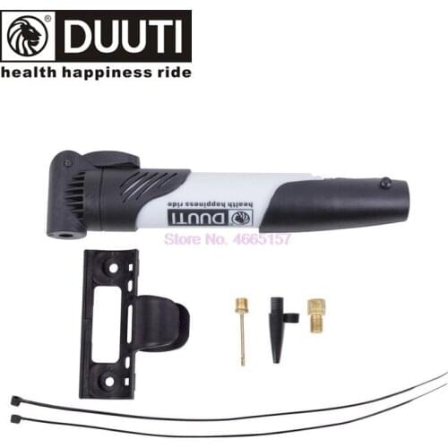 By DHL 200pcs DUUTI Mini Portable High-strength Plastic Bicycle Air Pump Bike Tire Inflator Super Light Accessories durable