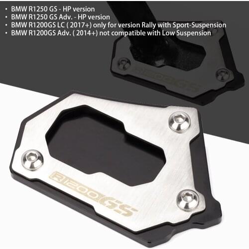 For BMW R 1200 GS LC R1200GS R 1200GS ADV Adventure 2017 2018 2020 2021 Motorcycle Accessories Side Stand Enlarge Plate Pad