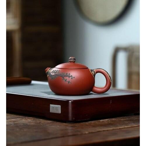 Song Zhen Xi Shi China Kettle Ceramic Teapot For Tea Puer Oolong Tea Set Handmade