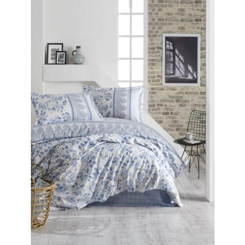 Budva Bed Cover Blue Double Bed Duvet Cover Set %100 Cotton Quality Bedding Set Lux Modern Romantic Bedsheet Duvet 2 Pilowcase