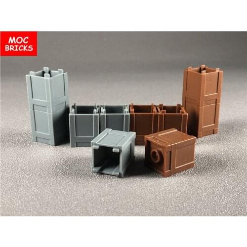 100pcs/lot MOC Bricks DIY Container, Box 2 x 2 x 2 - Top Opening fit with 61780 Toys figure Building Blocks kids Dolls Gifts