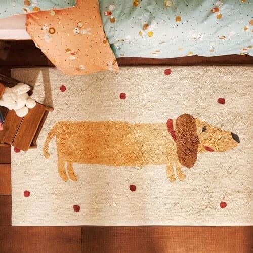 Cartoon Animal Bathroom Mat Nordic Fluffy Carpet Tub Side Rug Room Floor Absorbent Anti Slip Pad Bathmat Doormat Home Decor
