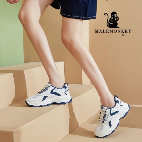 Platform Women Sneakers Cacual Running Shoes White 2021 Outdoor Breathable Mesh Lace Up Sport Shoes Women Fashion Autumn