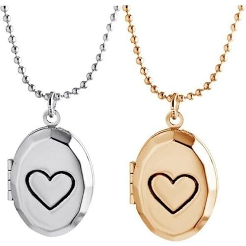 Round Photo memory floating locket Simple Heart Necklace fragrance essential oil diffuser for women 2016 MKA98