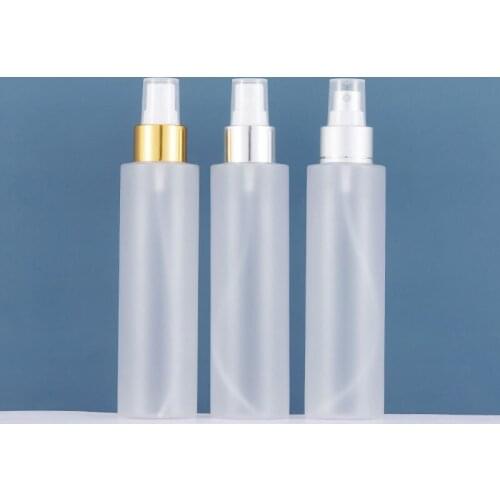 150ml Frosted Plastic Spray Bottle Lotion Pump Sprayer Portable Bottle Travel Perfume Bottle Refillable Cosmetics Container