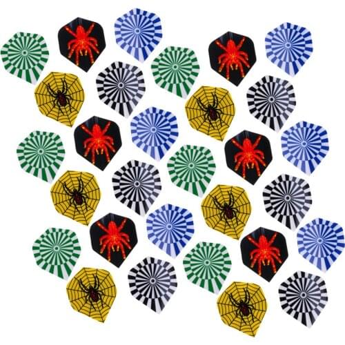 Set of 30 Dart s Darts Accessory Tail Wing Outdoor Sports Equipment - Various Colors