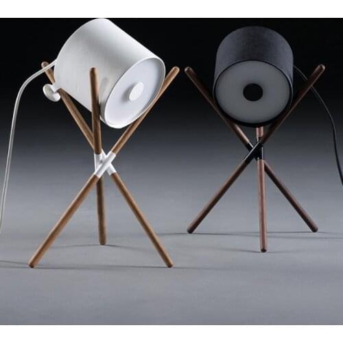 Table lamp Macaron Desk lamp Bedside lamp Color Simple Modern Trend Big house Desk lamp Living room Conference room White Black