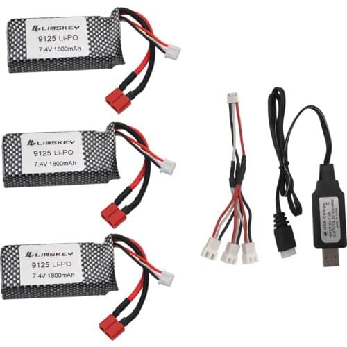 Upgrade 7.4 v 1800mah For XINLEHONG 9125 Remote Control Rc Car Spare Parts 7.4v 1800mah Lipo Battery XLH9125 battery vs 1600mah