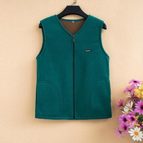 Polar Fleece Fabric Women Vests 2021 New Autumn Fashion Plus Size Sleeveless Jackets Ladies Warm Zipper Casual Waistcoat Female