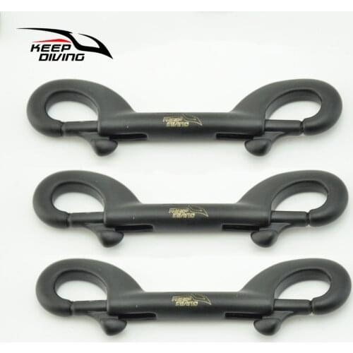 KEEP DIVING 3 PCS 316 Stainless Steel Scuba Diving Double Ended Hook Accessory For Equipment BCD Chioce Snap Bolt kit Quick Draw