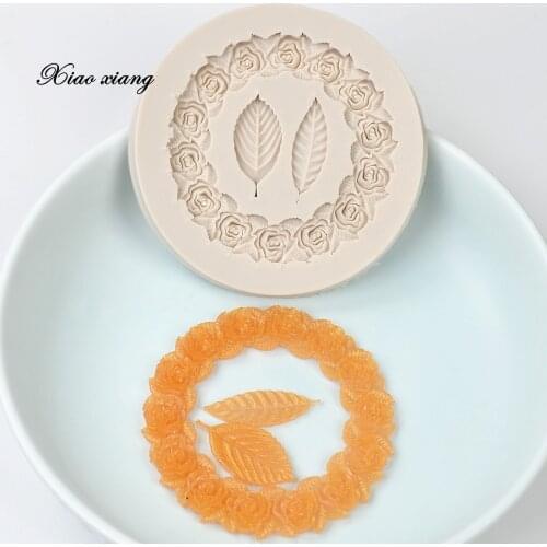 Flowers Silicone Cake Molds For Baking Sugarcraft Chocolate Cupcake Baking Mold Photo Frame Fondant Cake Decorating Tools M1473