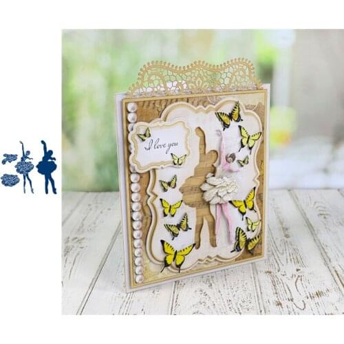 Dancing Blue Metal Die Cutting 2021 New Diy Die Molds Scrapbooking Paper Making Cuts Crafts Big Die