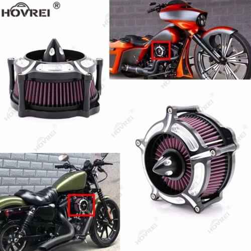 Motorcycle Turbine Air Cleaner Intake Filter for Harley Dyna Softail Touring Road King Street Glide FXDLS FLSTNS FLSTSE FXSBSE