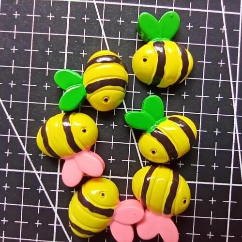 1pcs/lot resin flat back bee 20mm Scrapbook Embellishment DIY Phone Decoration