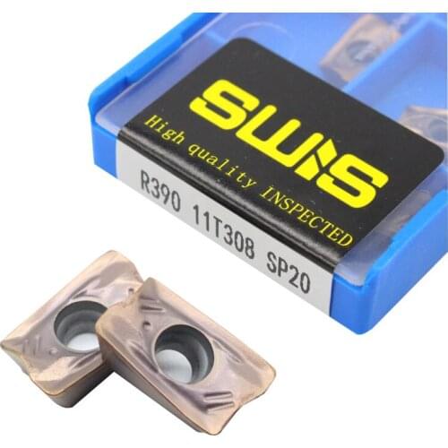 R390 11T308 10PCS R390 11T308 SP20 Carbide insert Milling tools milling turning tools Lathe cutter Tool turning insert