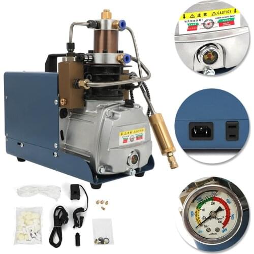220V/110V 30MPa Air Compressor Pump PCP Electric High Pressure System Rifle 50L/min