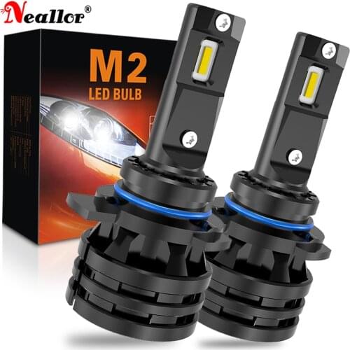 2x 9012 HIR2 Led Car Headlight Bulbs 9005 HB3 9006 HB4 16000LM Lamp for Land Rover Discovery Ford Focus 2017 Fiat 500 MK3 MK35