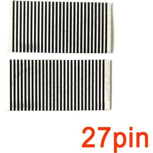 50 PCS/lot 27pin Zebra Stripes Flexible Cable Train Paper For SCHER-KHAN mobicar 1 2 3 key Fob Remote Key LCD Display