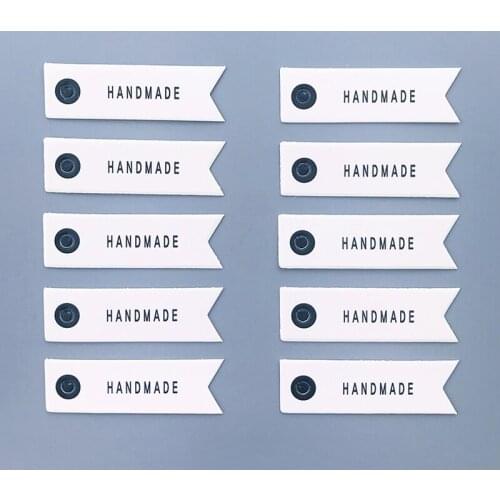100pcs/lot Packaging Tags Handmade Hang Tag White Paper Tags Thank You Gift Tag Labels for DIY Wedding Party Gift Or Candy Tags
