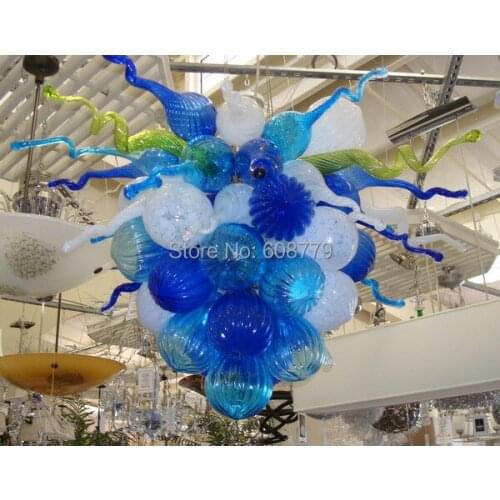 Free Shipping Elegant Decorative 100% Handmade Glass Bubble Chandelier