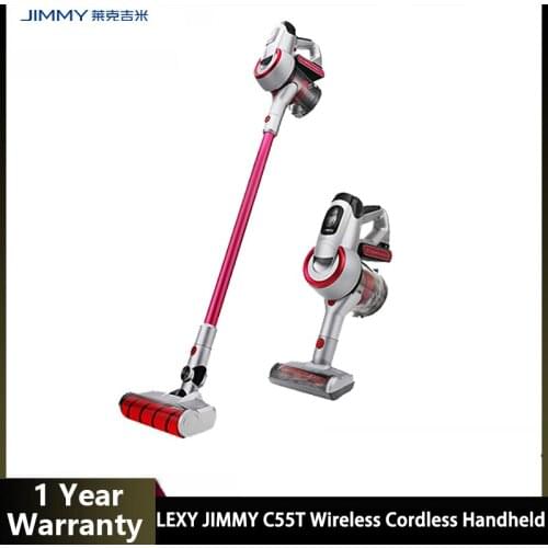 LEXY JIMMY C55T Wireless Cordless Handheld Vacuum Cleaner Remove Mites 135AW 18KPa Strong Suction and Low Noise Dust Removal