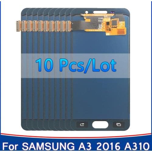 10PCS A3 2016 Display For Samsung Galaxy A310 LCD Display Touch Screen Digitizer Assembly A310F A310H A310M A3100 LCD Display