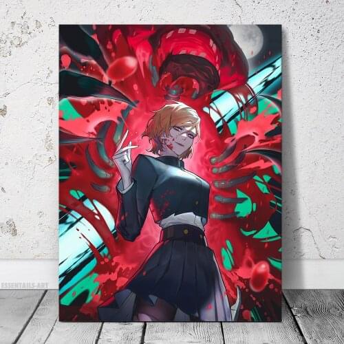 Jujutsu Kaisen Nobara Kugisaki Anime Manga Decoration Print Home Decor Canvas Painting Bedroom Study Living Room Wall Art Poster