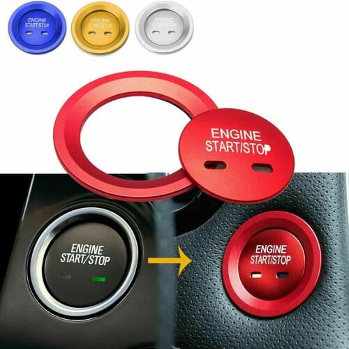 Engine Push Start Button Cover & Ring For Cadillac Chevy GMC Tahoe Malibu