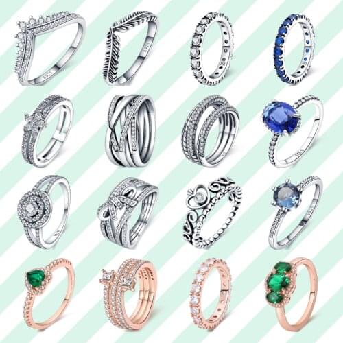 Hot Sale 925 Sterling Silver Rings For Women Brilliant Polished Line Ring Making Jewelry Gift Party Engagement CMR043