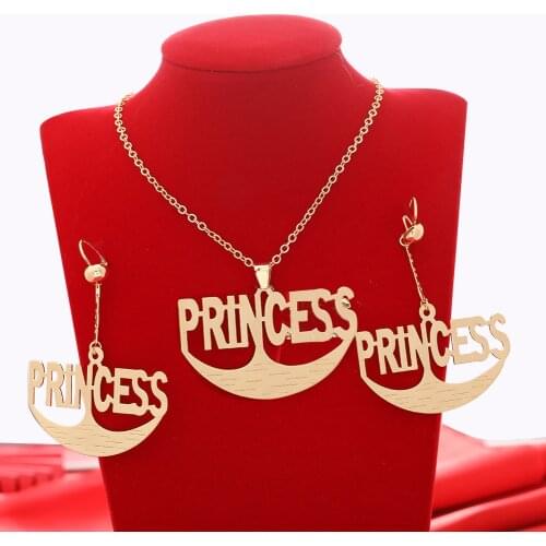 24K Dubai Gold Color Jewelry Sets For Women African India Party Wedding Necklace Pendant Earrings Jewellery Set Engagement Gifts