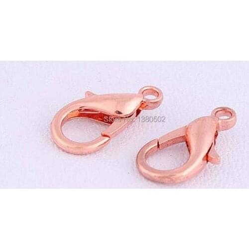 30pcs/lot rose gold color metal Swivel Snap Hook Metal Lanyard buckle