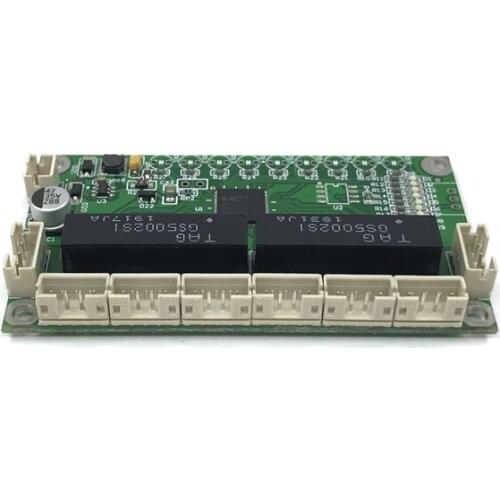 Customized industrial network switch 8 port 10/100M unmanaged network ethernet switch 12v pcba module