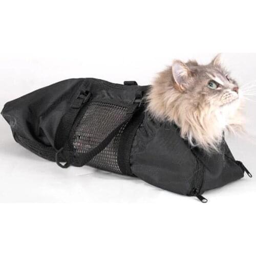 Portable Cat Grooming and Grooming Pet Bag Breathable Cat Bathing Bag Carrying Case Shower Grooming and Trimming Pet Supplies