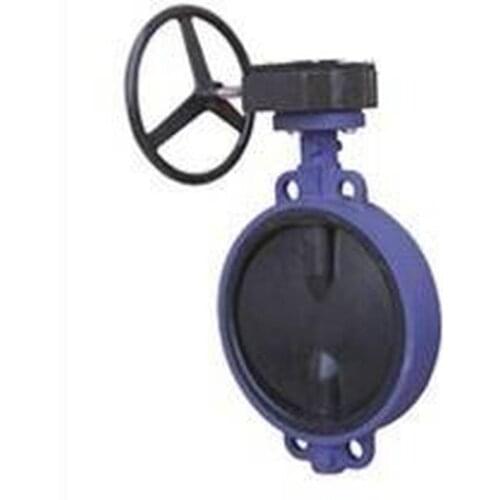Supply worm wheel butterfly valve worm gear pair lining rubber butterfly valve