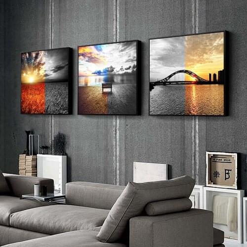 Realist Photography Landscape Picture Home Decor Wall Art Nordic Canvas Painting Scandinavian Posters and Prints for Living Room