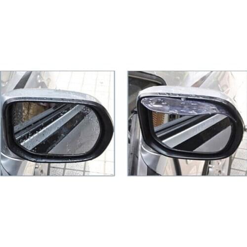 Rete 2pcs/lot/set Universal Flexible Car Rearview mirror rain shade rainproof blades car back mirrors eyebrow cover